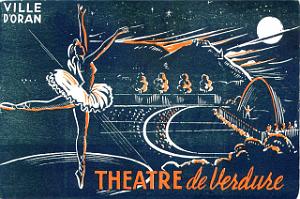 ORAN 1959 THEATRE DE VERDURE UN PROGRAMME